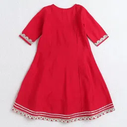 The Magic Wand Girls Angrakha Gotta Patti Kurta with Harem Pants image 3