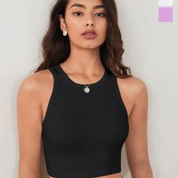 BAESD Women Pack Of 3 Ribbed Tank Crop Top-picture-32