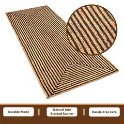 Myntra Elegant Homes Brown Printed Floor Runner image 2