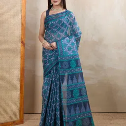 SHANVIKA Floral Pure Cotton Saree-picture-16