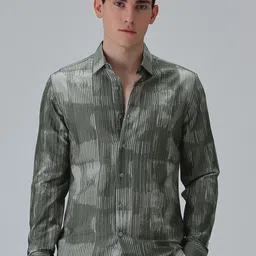 Banana Club Men Classic Slim Fit Abstract Printed Casual Shirt-picture-10