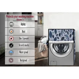 The Furnishing Tree Cream PVC Washing Machine Covers image 5