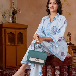 Women Basket Women Ethnic Motifs Printed Kurta with Trousers-picture-42