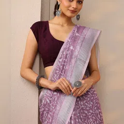 Libas Ethnic Motifs Printed Saree With Blouse Piece-picture-28