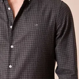 Aldeno Standard Fit Checked Button-Down Collar Cotton Casual Shirt image 2