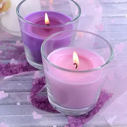 PEEPALCOMM Blue 2 Pieces Pillar Candle image 5