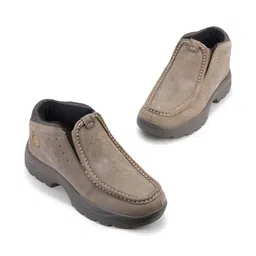 Woodland Men Perforations Nubuck Slip-On Sneakers-picture-26