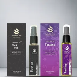 WILDPLAY Set Of 2 Fantasy & Black Oud Alcohol Free Perfume - 8 ml Each image 4