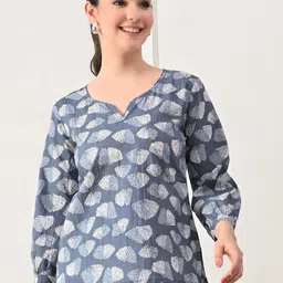 KALINI Floral Printed Cotton Top-picture-32