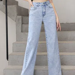 MERCEL Women Regular Fit High-Rise Light Fade Stretchable Jeans-image-0