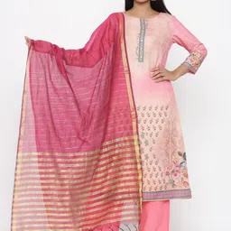 Anouk Women Floral Printed Regular Kurta with Palazzos & With Dupatta-picture-17