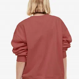 MISCHIEF MONKEY Women Solid Oversized Sweatshirt image 5