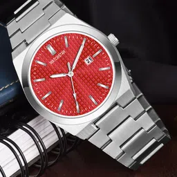 WATCHSTAR Men Patterned Dial & Stainless Steel Straps Analogue Watch Royal redDL-picture-37