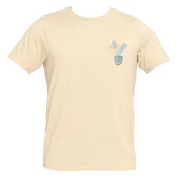 Basics Men Graphic Printed Round Neck Cotton T-shirt image 2