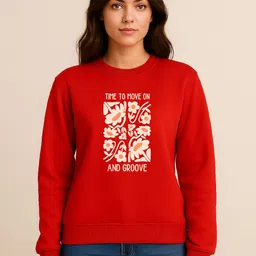 Anikmart Women Printed Pullover Sweatshirts-image-4