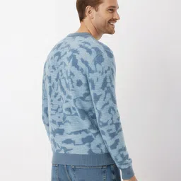 Mast & Harbour Abstract Self Design Pullover image 5