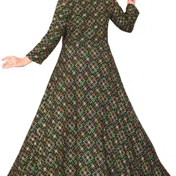 jigu and kamlesh Women Printed, Geometric Print Polyester Ethnic Dress image 2