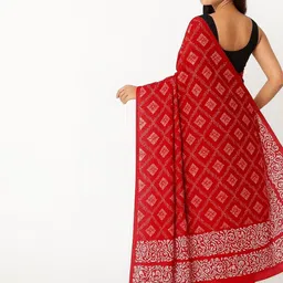 yashvi fab Pure Cotton Handloom Block Print Saree image 2