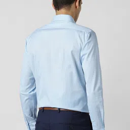 Van Heusen Textured Spread Collar Long Sleeves Cotton Formal Shirt image 4