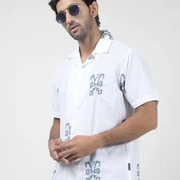 Numero Uno Ethnic Motifs Printed Cuban Collar Cotton Casual Shirt image 4