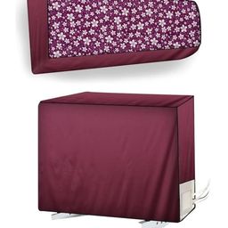 The Furnishing Tree Maroon Printed Air Conditioner Cover-picture-47