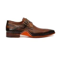 ITALIAN SHOES CO Brown Leather Casual Shoes-picture-4