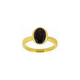 GenZcomplex Gold-Plated Brass Garnet Finger Ring-picture-23