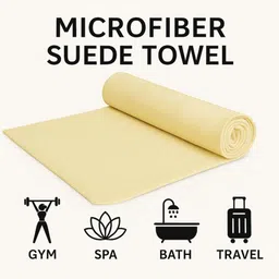 Myntra Elegant Homes Yellow & Yellow 1 200 GSM Bath Towel image 3