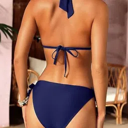 D ATTIRES Halter Neck Swim Bikini Set image 5