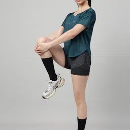 MKH Women Typography Printed Dri-FIT T-shirt image 5