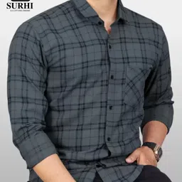 surhi Men Regular Fit Checkered Casual Shirt-picture-20