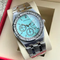 vved enterprises AVM0038 Analog Watch - For Men AVM00038 SILVER SKY image 2