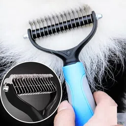 lakshminarayan sales 2 Sided pet hair brush Dematting Brush for Dogs,Dog Hair Brush for Grooming Basic Comb for Dog & Cat image 2