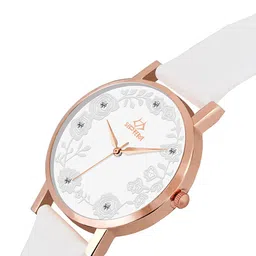 Septem Women Set of 2 Leather Straps Analogue Watch SP-146.White-Blue-Septem image 3