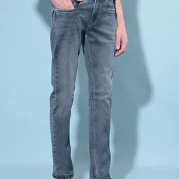 Crimsoune Club Men Lean Slim Fit Light Fade Stretchable Jeans image 4