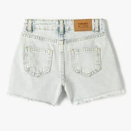 Koton Girls Washed Denim Shorts image 2