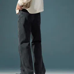 asos design Lightly Washed Wide-Leg Jeans image 2