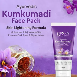 Globus naturals Set Of 2 Ayurvedic Kumkumadi Skin Lightening Face Packs - 100 gm Each image 3