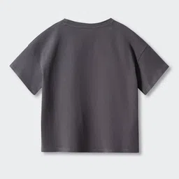 Mango Kids Girls Pure Cotton Graphic Printed T-shirt image 2
