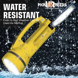 led times 50W Emergency Long Range Rechargeable Search Laser with 18 SMD Bright 8 hrs Torch Emergency Light image 3