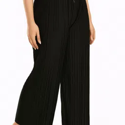 tulsicollection Pack of 5 Women Regular Fit Black Polyester Trousers image 4