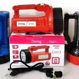 ashirwad 30W RECHARGEBLE LED TORCH LIGHT WITH SIDE 12 BRIGHT SMD LIGHT EMERGENCY LIGHT 4 hrs Torch Emergency Light image 2