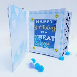 chandrans creation Birthday Scrapbook Handmade | Six layer | Birthday Gift for Man Greeting Card image 2