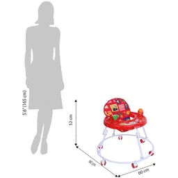 Mothertouch Round Walker - Red image 3