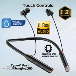 gemfly Vibration Alert, 48 Hours Playtime, ENC, HD Sound Quality & Stereo Bass N231 Bluetooth Headset image 1