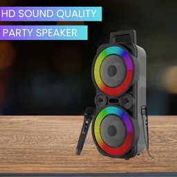 SACRO Rambo (BLUETOOTH TROLLEY SPEAKER) Deep Bass Sound With Wireless & Wired MicIB489 100 W Bluetooth Tower Speaker-picture-10