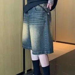 StyleCast Men Mid Rise Denim Shorts-picture-11