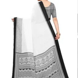 GHAN SALS Ethnic Motifs Printed Baluchari Saree image 4