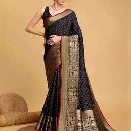 Suha Woven Design Zari Art Silk Kanjeevaram Saree image 2