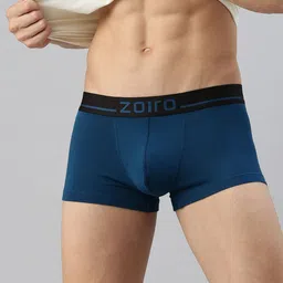 Zoiro Men Brand Logo Printed Outer Elasticated Short Trunk-picture-50